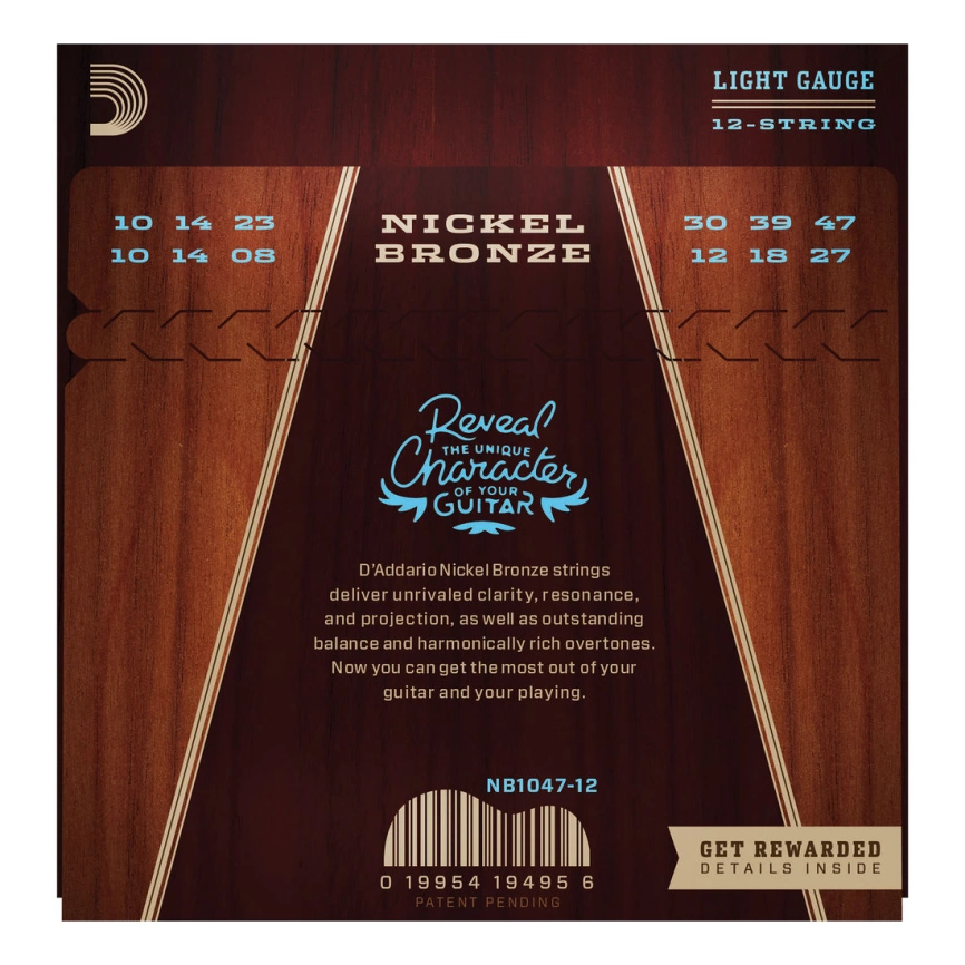Струны д/12 стр DADARIO NB1047-12 фото 2