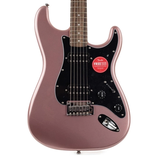 Электрогитара FENDER SQUIER AFFINITY STRATOCASTER HH LRL BGM цвет винный фото 4