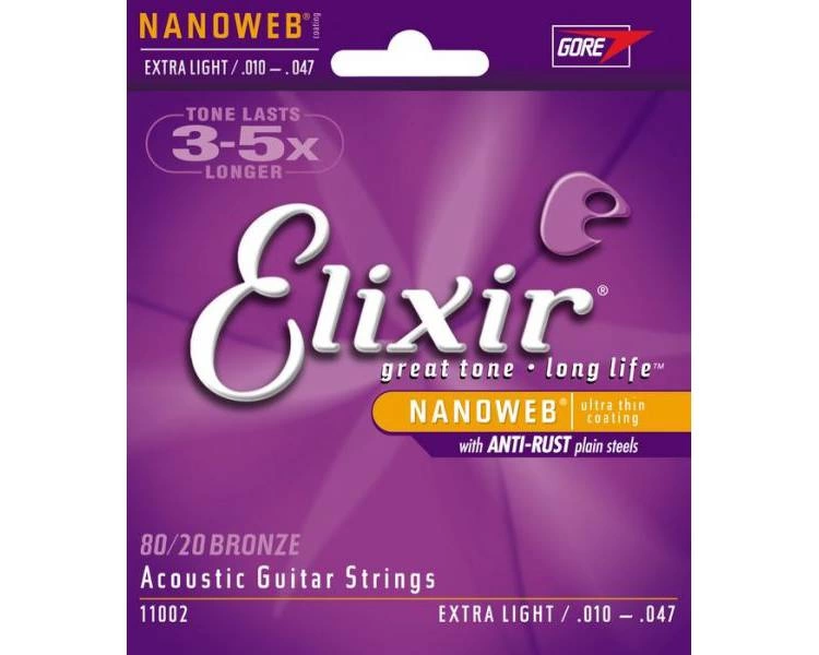 Струны д/ак ELIXIR 11002 (10-47) фото 2