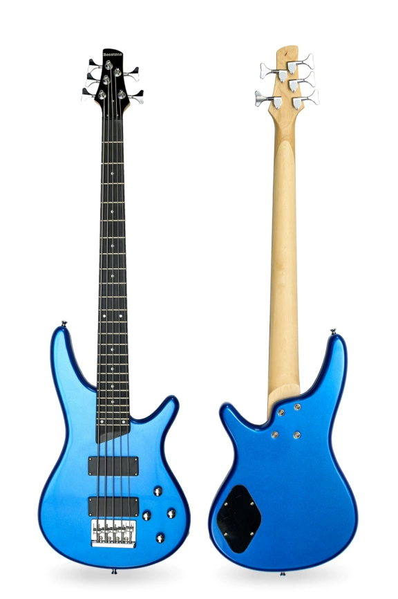 Бас гитара электрическая BOSSTONE BGP-5 MBL+Bag 5 струн фото 1