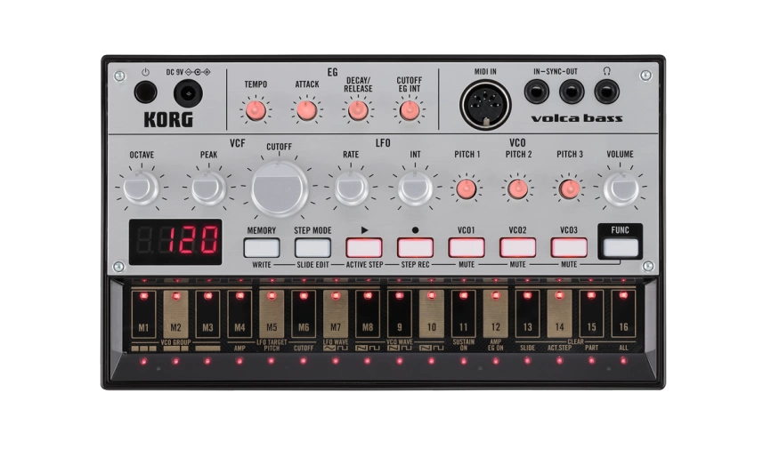 Аналоговый синтезатор KORG Volca Bass Mashin фото 1