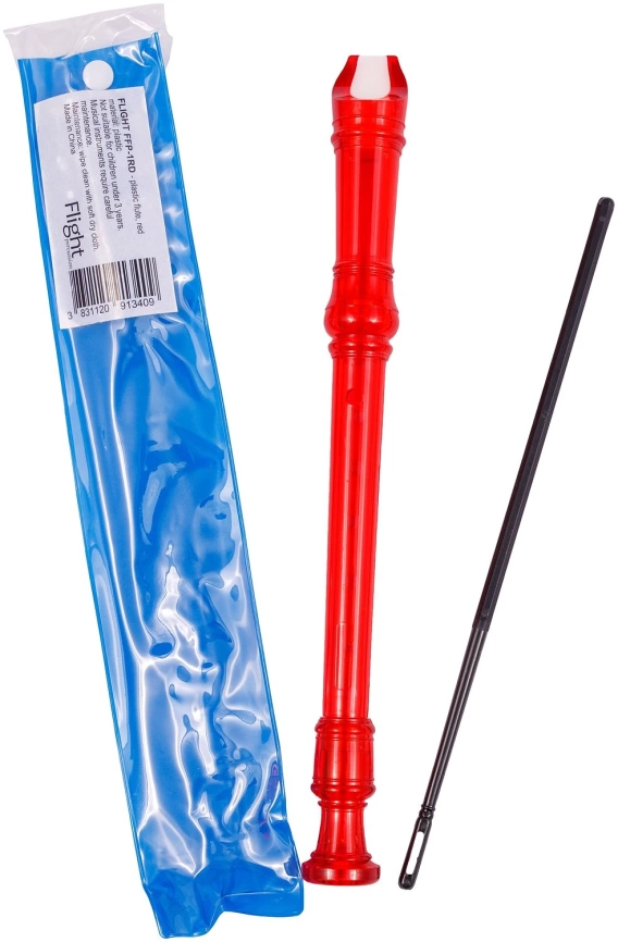 Блокфлейта FLIGHT FFP-1 RD немецкая система, цвет красный фото 1