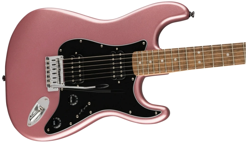 Электрогитара FENDER SQUIER AFFINITY STRATOCASTER HH LRL BGM цвет винный фото 3