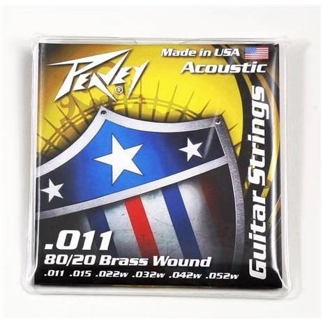Струны д/ак PEAVEY Acoustic Brass Wound Strings 80/20 фото 1
