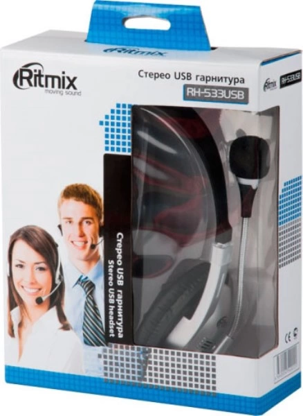 Наушники RITMIX RH-533USB Silver фото 2