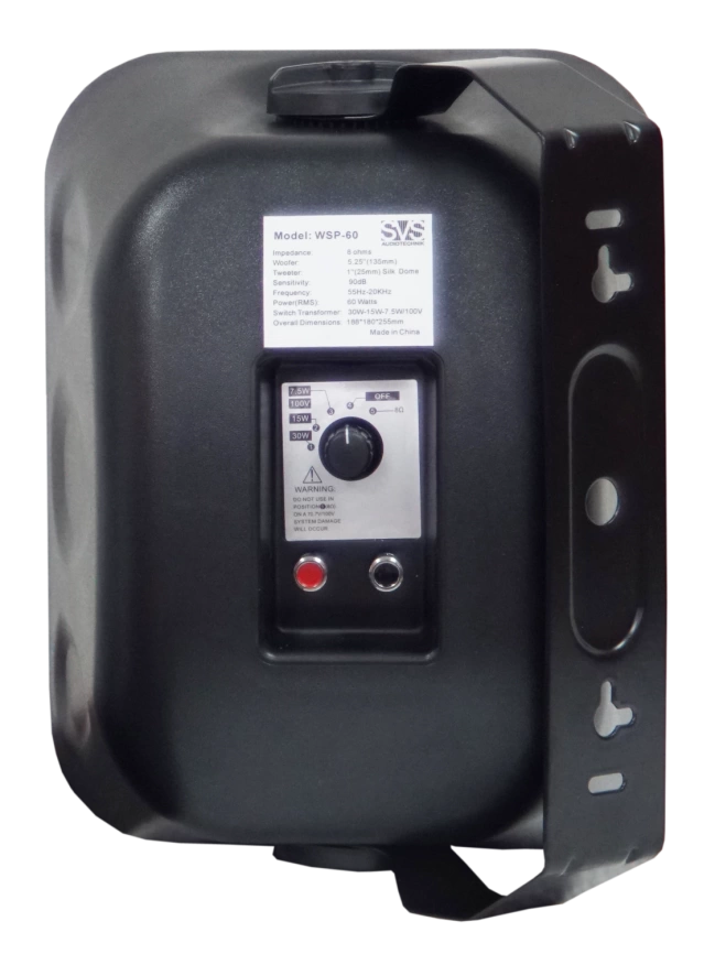 Громкоговоритель SVS AUDIOTECHNIK WSP-60 настенный черный фото 4
