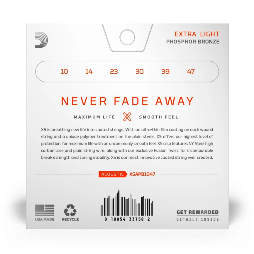 Струны д/ак DADARIO XSAPB1047 фото 2