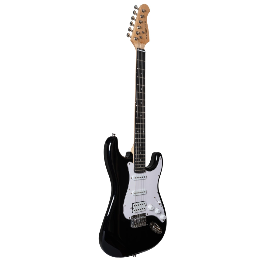 Электрогитара ROCKDALE STARS PLUS HSS MAPLE BK черный фото 2