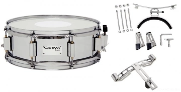 Маршевый барабан малый GEWA STELL CHROME HW SH 14*55 фото 1