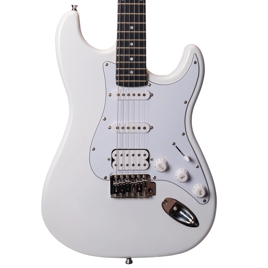 Электрогитара ROCKDALE STARS PLUS HT HSS WH белый фото 4