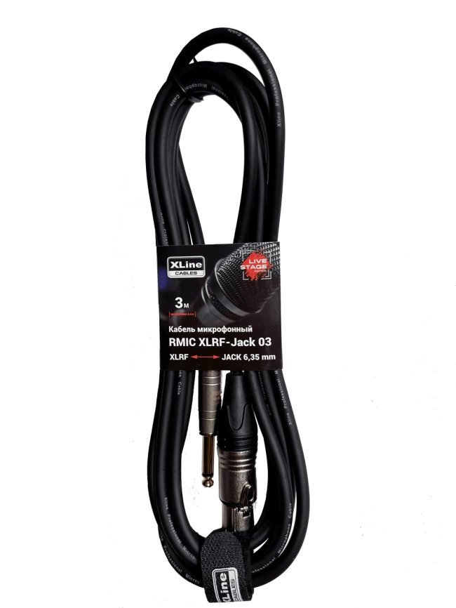 Кабель XLINE RMIC XLRF-JACK 06 микрофонный длина 6м фото 1
