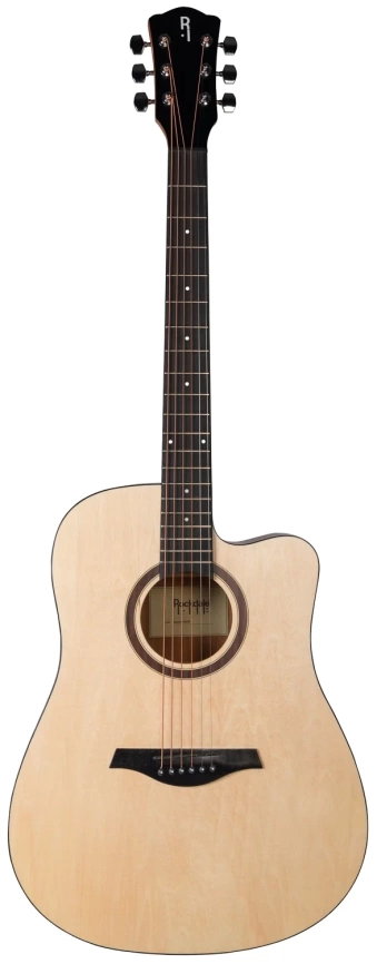 Акустическая гитара ROCKDALE AURORA D5 C NGL с вырезом, натуральный, глянцевое покрытие фото 1
