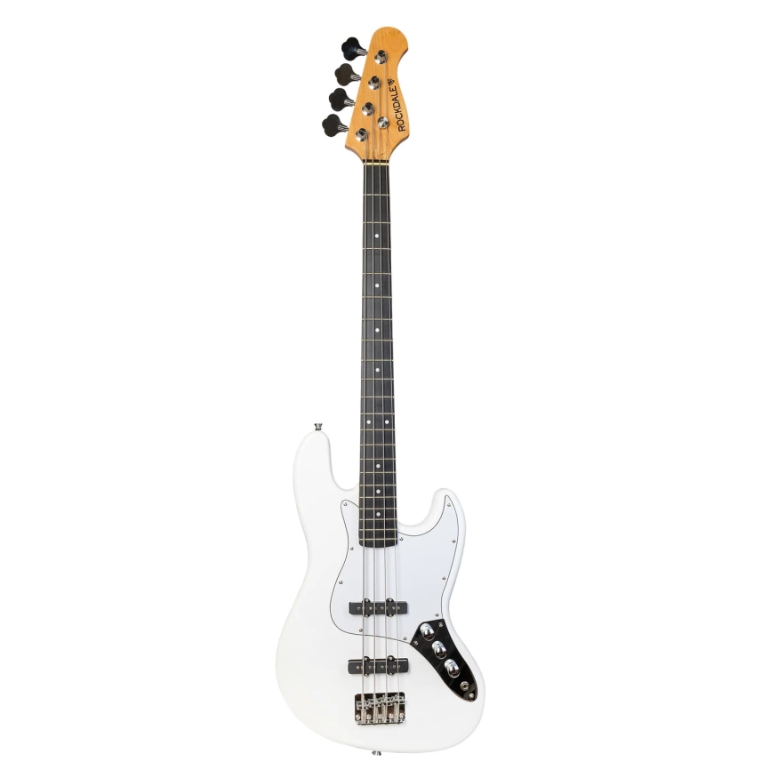 Бас гитара ROCKDALE STARS JB BASS WHITE типа джаз бас белый фото 1