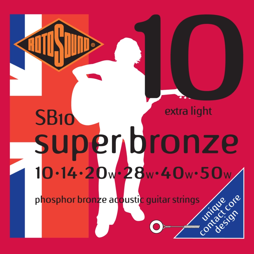 Струны д/ак ROTOSOUND SB10 Strings Phosphor Bronze фото 1