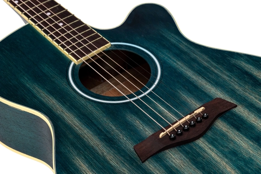 Акустическая гитара Sevillia IWC-235 MTBL синий фото 13