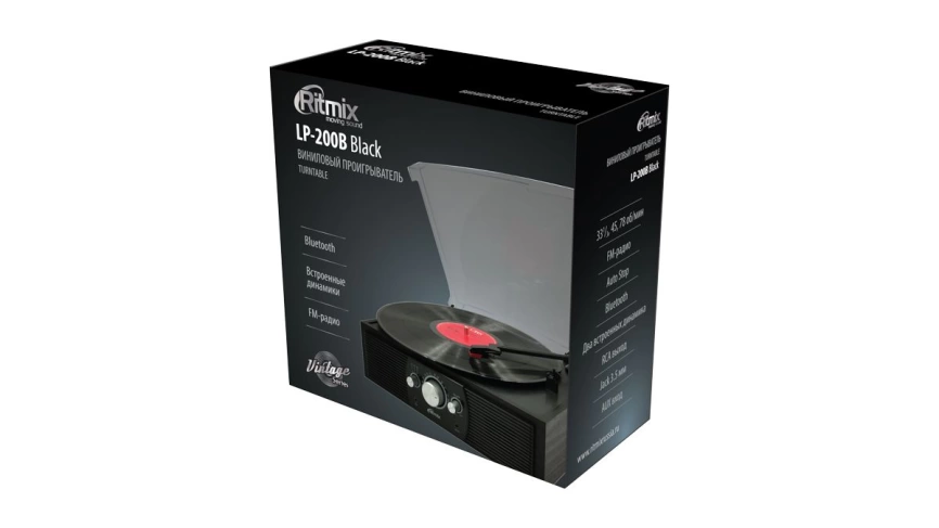 Проигрыватель RITMIX LP-200B Black wood фото 3