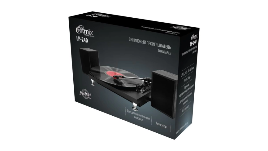 Проигрыватель RITMIX LP-240 BLACK wood фото 4