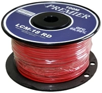 Кабель LCM-18 RD микрофонный красный 2 жилы 2 экрана OD3.0мм фото 1