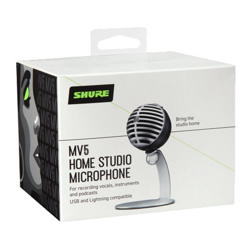 Цифровой микрофон SHURE MOTIV MV5A-LTG серый металик фото 6