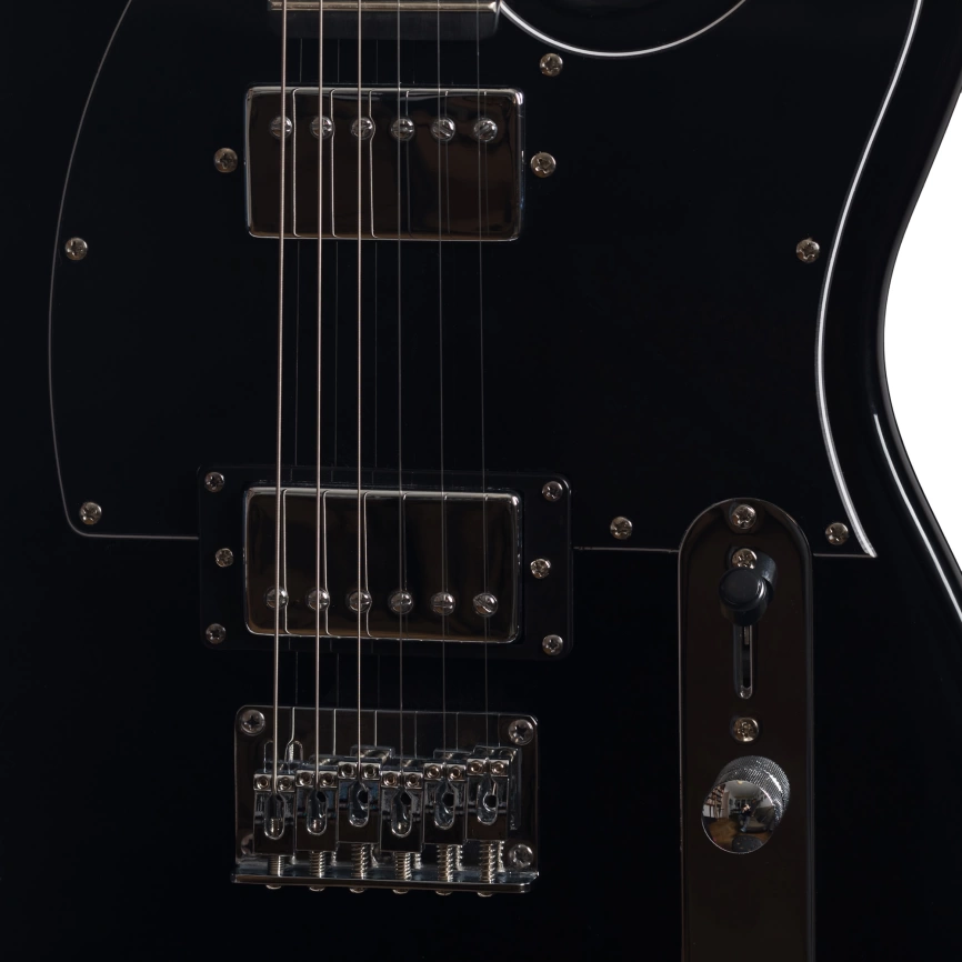 Электрогитара ROCKDALE STARS TE HH BK черный фото 5