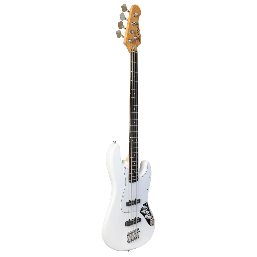 Бас гитара ROCKDALE STARS JB BASS WHITE типа джаз бас белый фото 3