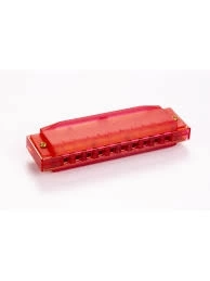 Губная гармошка HOHNER TRANSLUCENT RED M1110R красный фото 1