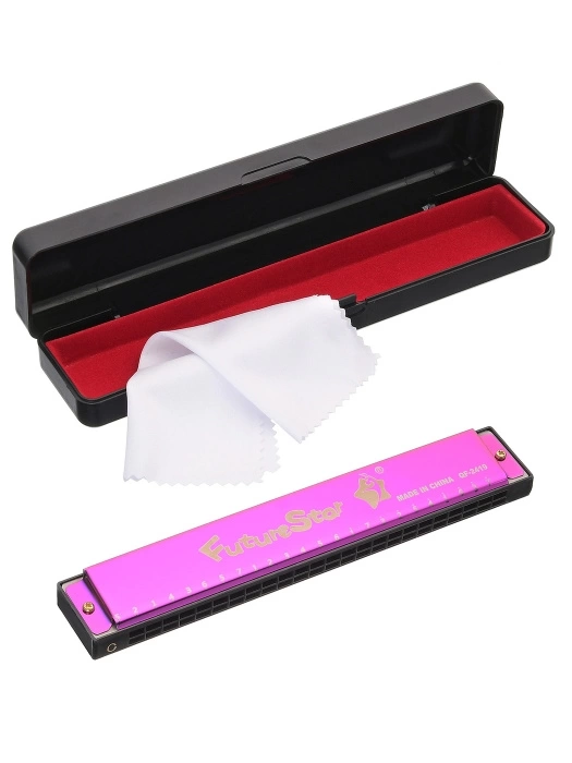 Губная гармошка FUTURE STAR QF-2419 PK розовый фото 1