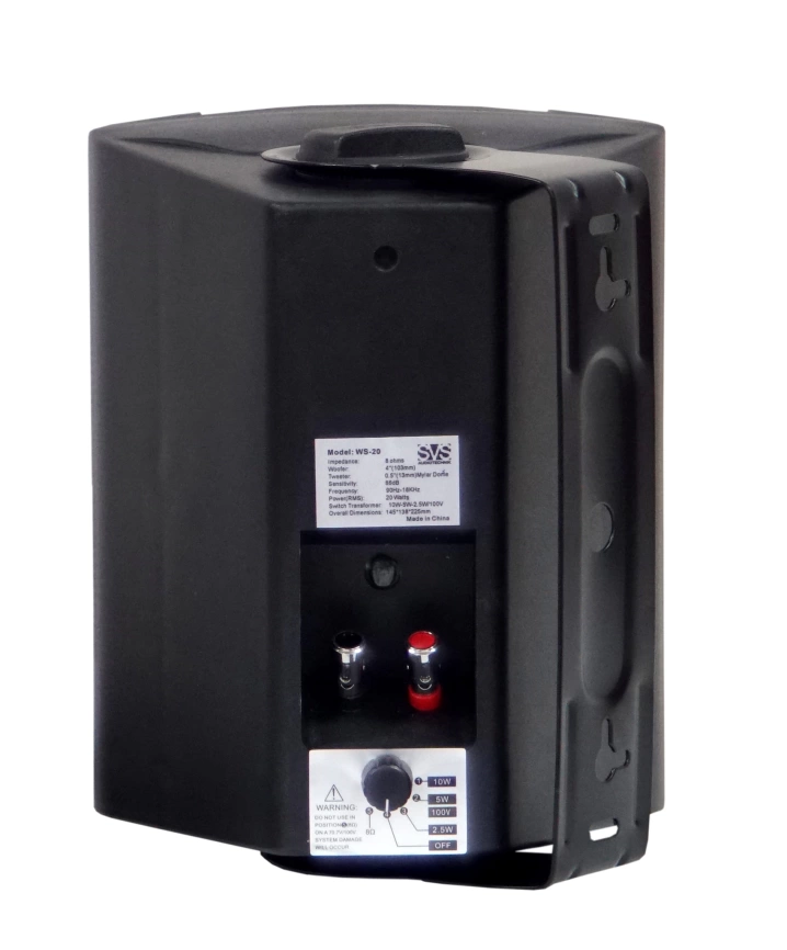 Громкоговоритель SVS AUDIOTECHNIK WS-20 настенный черный фото 4