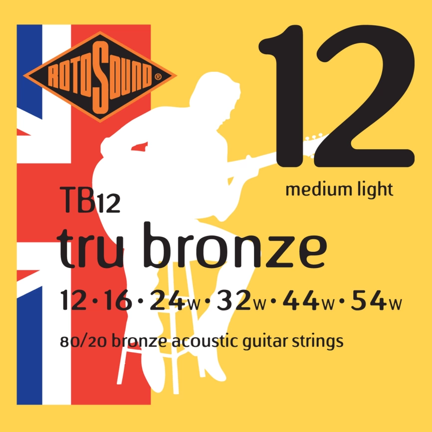 Струны д/ак ROTOSOUND TB12 (12-54) Strings 80/20 Bronze фото 1