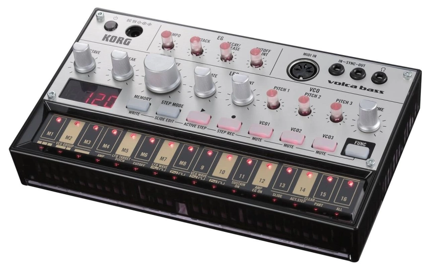 Аналоговый синтезатор KORG Volca Bass Mashin фото 2