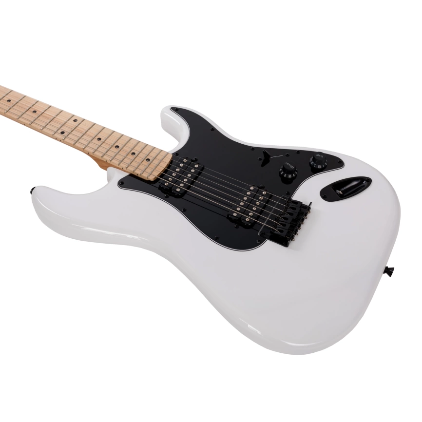 Электрогитара ROCKDALE STARS PLUS HH MAPLE BK черный фото 7