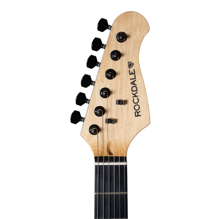 Электрогитара ROCKDALE STARS Black Limited Edition HSS BK фото 8