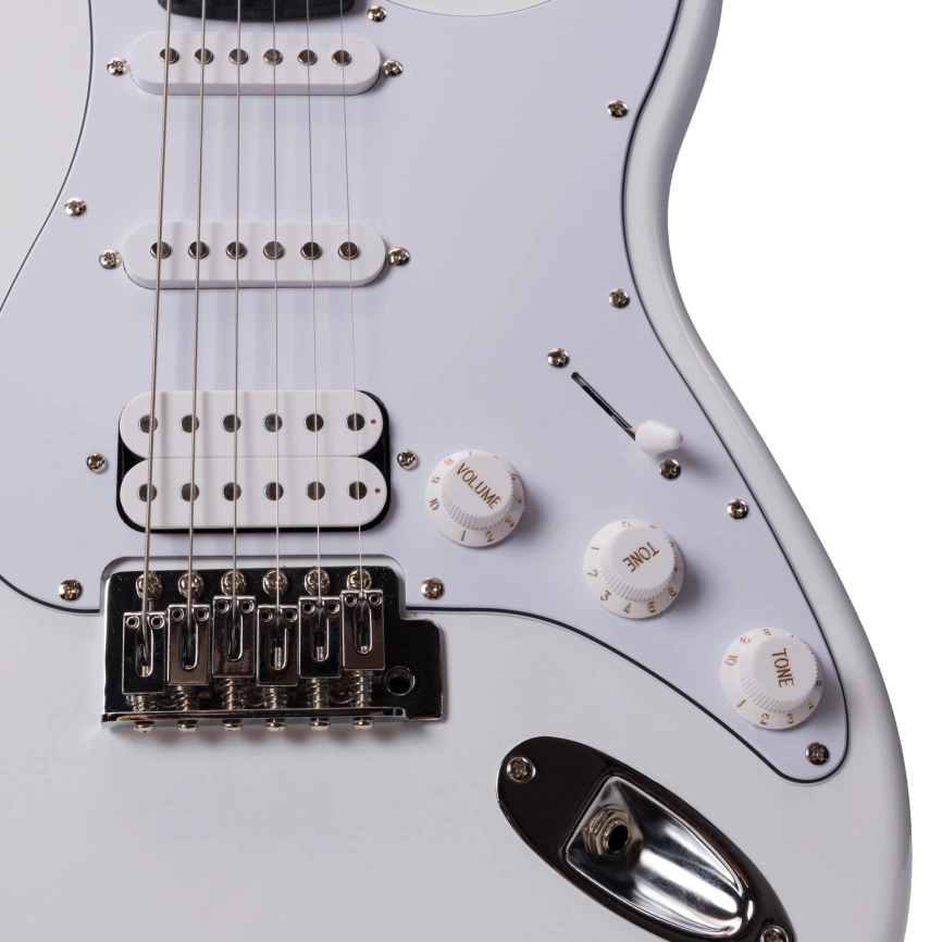 Электрогитара ROCKDALE STARS PLUS HT HSS WH белый фото 7