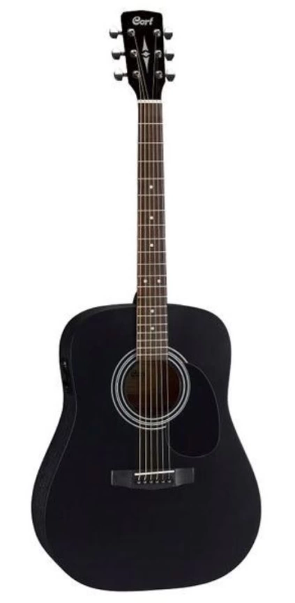 Акустическая гитара CORT AD810-BKS черная фото 1