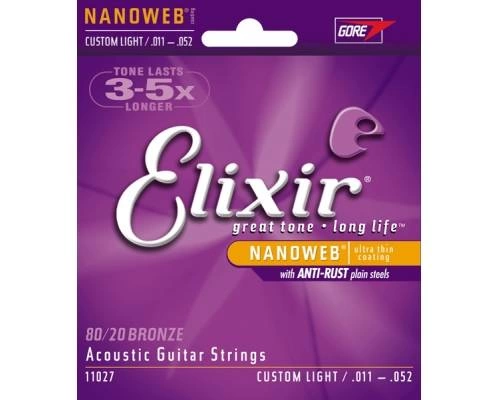 Струны д/ак ELIXIR 11027 (011-052) фото 2
