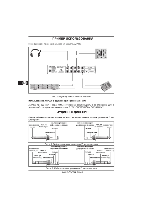 Предусилитель для наушников BEHRINGER AMP800 фото 4