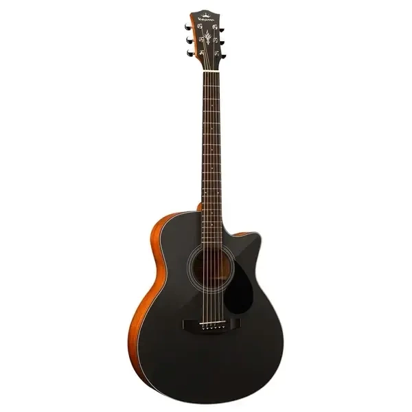 Акустическая гитара KEPMA EAC BLACK цвет чёрный  фото 1